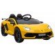 Masinuta electrica Chipolino Lamborghini Aventador SVJ yellow cu roti EVA
