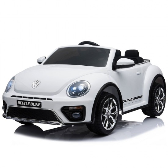 Masinuta electrica Chipolino Volkswagen Beetle Dune White