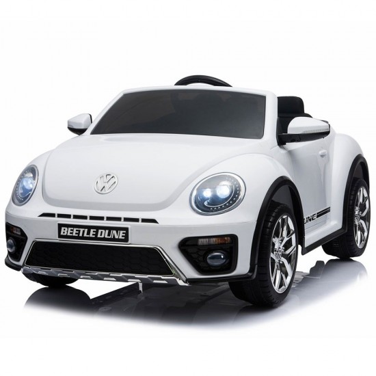 Masinuta electrica Chipolino Volkswagen Beetle Dune White