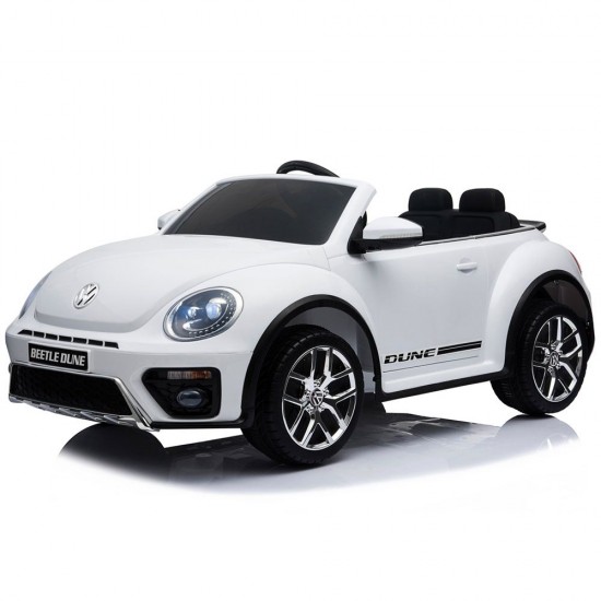 Masinuta electrica Chipolino Volkswagen Beetle Dune White