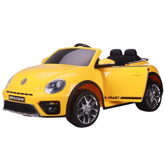 Masinuta electrica Chipolino Volkswagen Beetle Dune Yellow