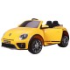 Masinuta electrica Chipolino Volkswagen Beetle Dune Yellow