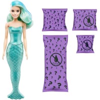 Papusa Barbie Color Reveal Wave Sirena surpriza Mattel
