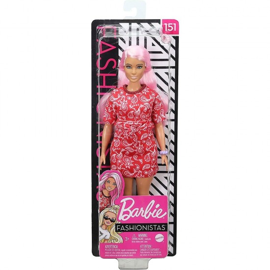 Papusa Barbie Fashionistas cu par roz