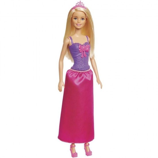 Papusa Barbie printesa cu rochita roz