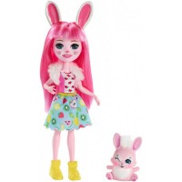Papusa Enchantimals Mattel Bree Bunny cu figurina