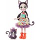 Papusa Enchantimals Mattel Ciesta Cat cu figurina Climber