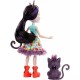 Papusa Enchantimals Mattel Ciesta Cat cu figurina Climber