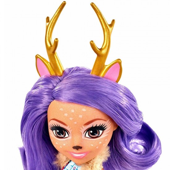 Papusa Enchantimals Mattel Danessa Deer cu figurina
