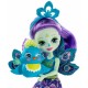 Papusa Enchantimals Mattel Patter Peacock cu figurina