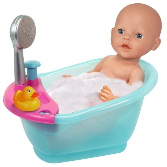 Papusa Simba New Born Baby 38 cm Bebe cu olita si accesorii