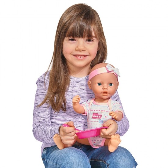 Papusa Simba New Born Baby 38 cm Bebe cu olita si accesorii