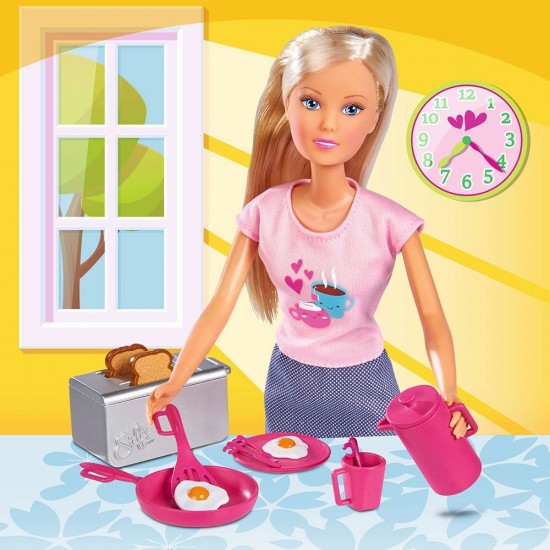 Papusa Simba Steffi Love Breakfast 29 cm cu accesorii