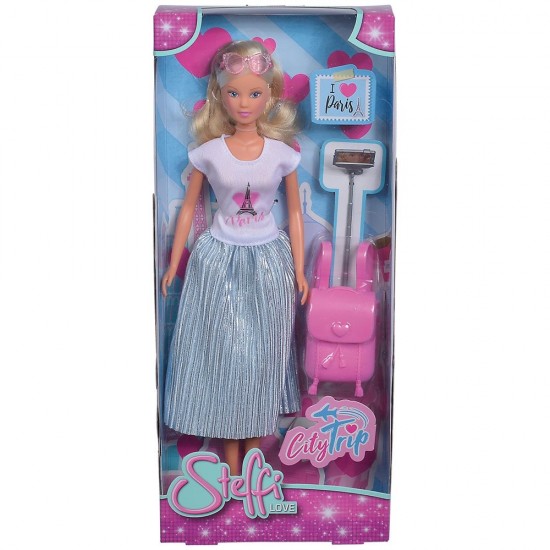 Papusa Simba Steffi Love City Trip 29 cm cu accesorii