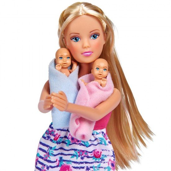 Papusa Simba Steffi Love Welcome Twins 29 cm cu accesorii