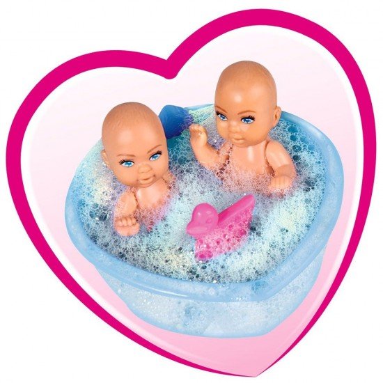 Papusa Simba Steffi Love Welcome Twins 29 cm cu accesorii