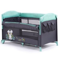 Patut pliabil Chipolino Merida Mint cu laterala culisanta