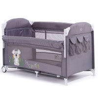 Patut pliabil Chipolino Merida Mist cu laterala culisanta