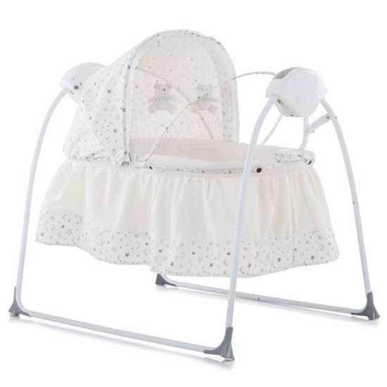 Patut si leagan electric Chipolino Rock-a-bye Ivory