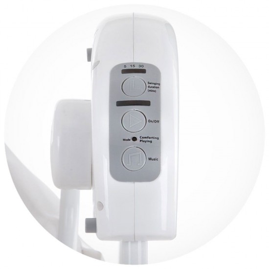 Patut si leagan electric Chipolino Rock-a-bye Ivory