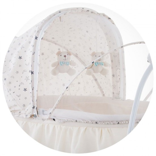 Patut si leagan electric Chipolino Rock-a-bye Ivory