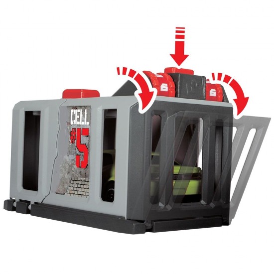 Pista de masini Dickie Toys Prison Break cu 2 masini