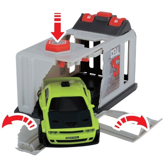 Pista de masini Dickie Toys Prison Break cu 2 masini