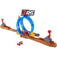 Pista de masini Disney Cars Mattel XRS cu masinuta