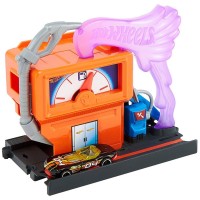 Pista de masini Hot Wheels Mattel City Downtown Speedy Fuel Stop cu masinuta