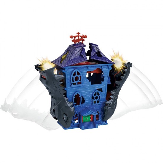 Pista de masini Hot Wheels Mattel Croc Mansion Attack cu masinuta