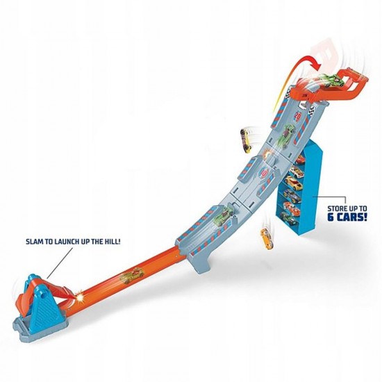 Pista de masini Hot Wheels Mattel Hill Climb Champion cu masinuta