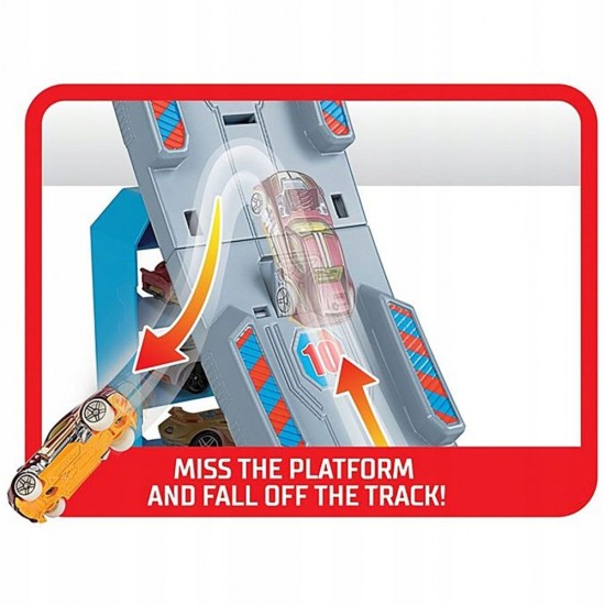 Pista de masini Hot Wheels Mattel Hill Climb Champion cu masinuta