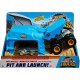 Pista de masini Hot Wheels by Mattel Monster Truck Pit and Launch Shark Wreak cu 2 masinute