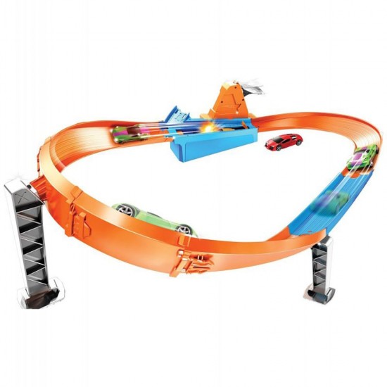 Pista de masini Hot Wheels Mattel Rapid Raceway Champion cu masinuta