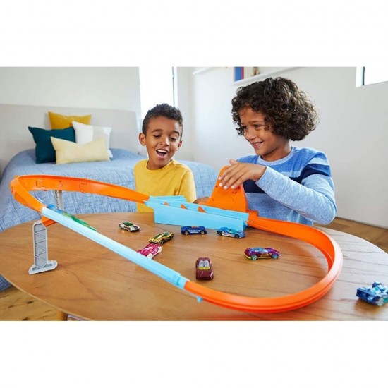 Pista de masini Hot Wheels Mattel Rapid Raceway Champion cu masinuta