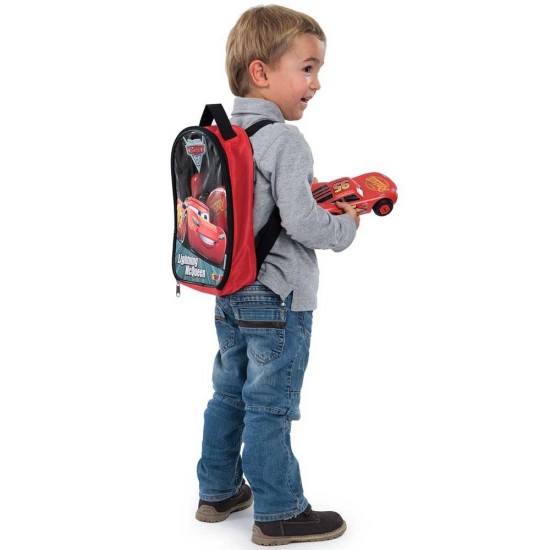 Rucsac Smoby cu unelte si masinuta McQueen