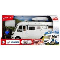 Set rulota Dickie Toys Playlife Camper cu figurina si accesorii