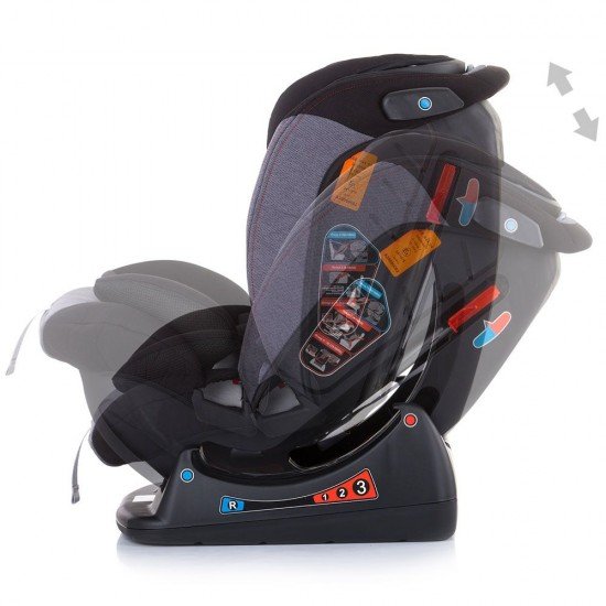 Scaun auto copii Chipolino Paseo 0-36 kg Asphalt
