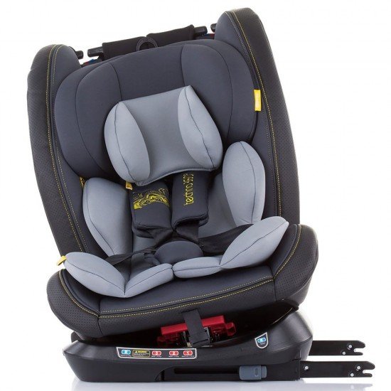Scaun auto copii Chipolino Techno 0-36 kg Asphalt cu sistem Isofix