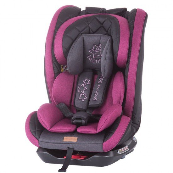 Scaun auto Chipolino Techno 0-36 kg Orchid cu sistem Isofix