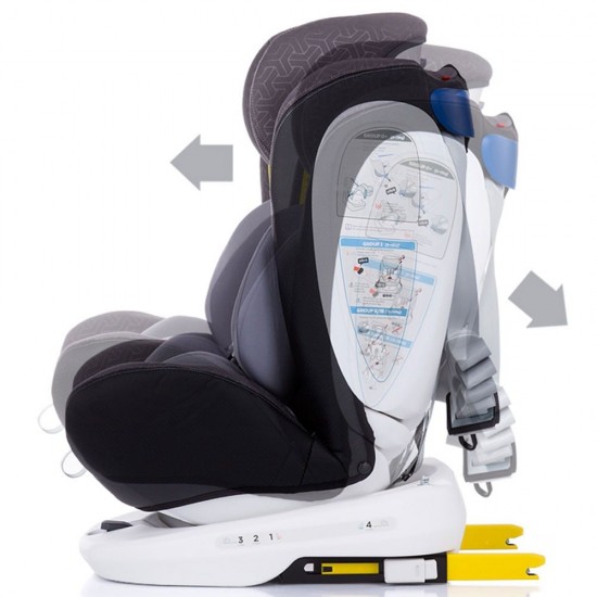Scaun auto Chipolino Tourneo 0-36 kg Graphite cu sistem Isofix