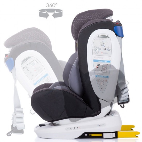 Scaun auto Chipolino Tourneo 0-36 kg Graphite cu sistem Isofix