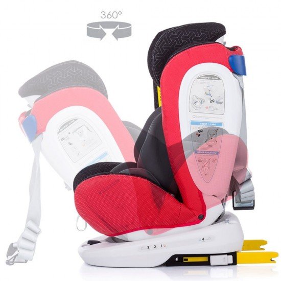 Scaun auto Chipolino Tourneo 0-36 kg Red cu sistem Isofix