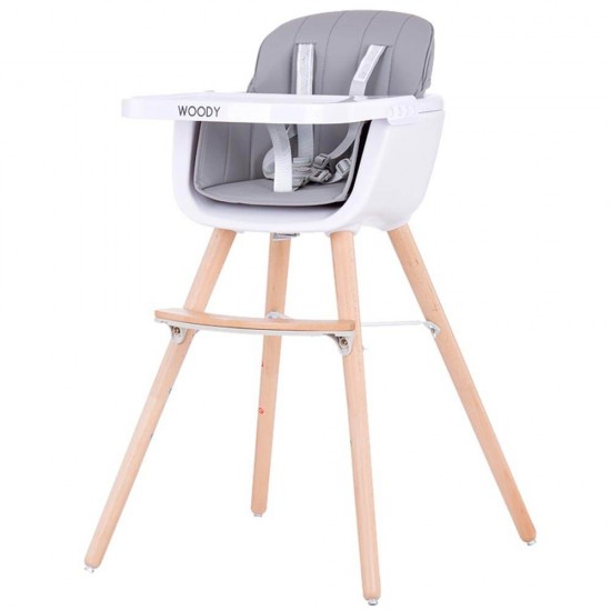 Scaun de masa copii Chipolino Woody Grey