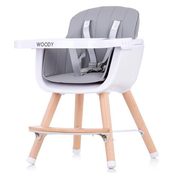 Scaun de masa copii Chipolino Woody Grey