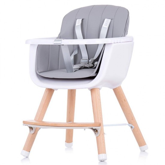 Scaun de masa copii Chipolino Woody Grey
