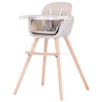 Scaun de masa copii Chipolino Woody Mocca