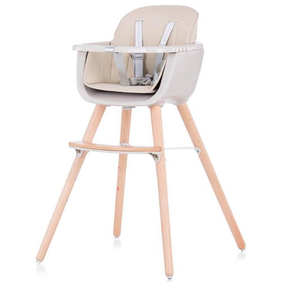 Scaun de masa copii Chipolino Woody Mocca