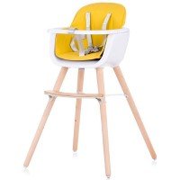 Scaun de masa copii Chipolino Woody Yellow