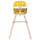 Scaun de masa copii Chipolino Woody Yellow